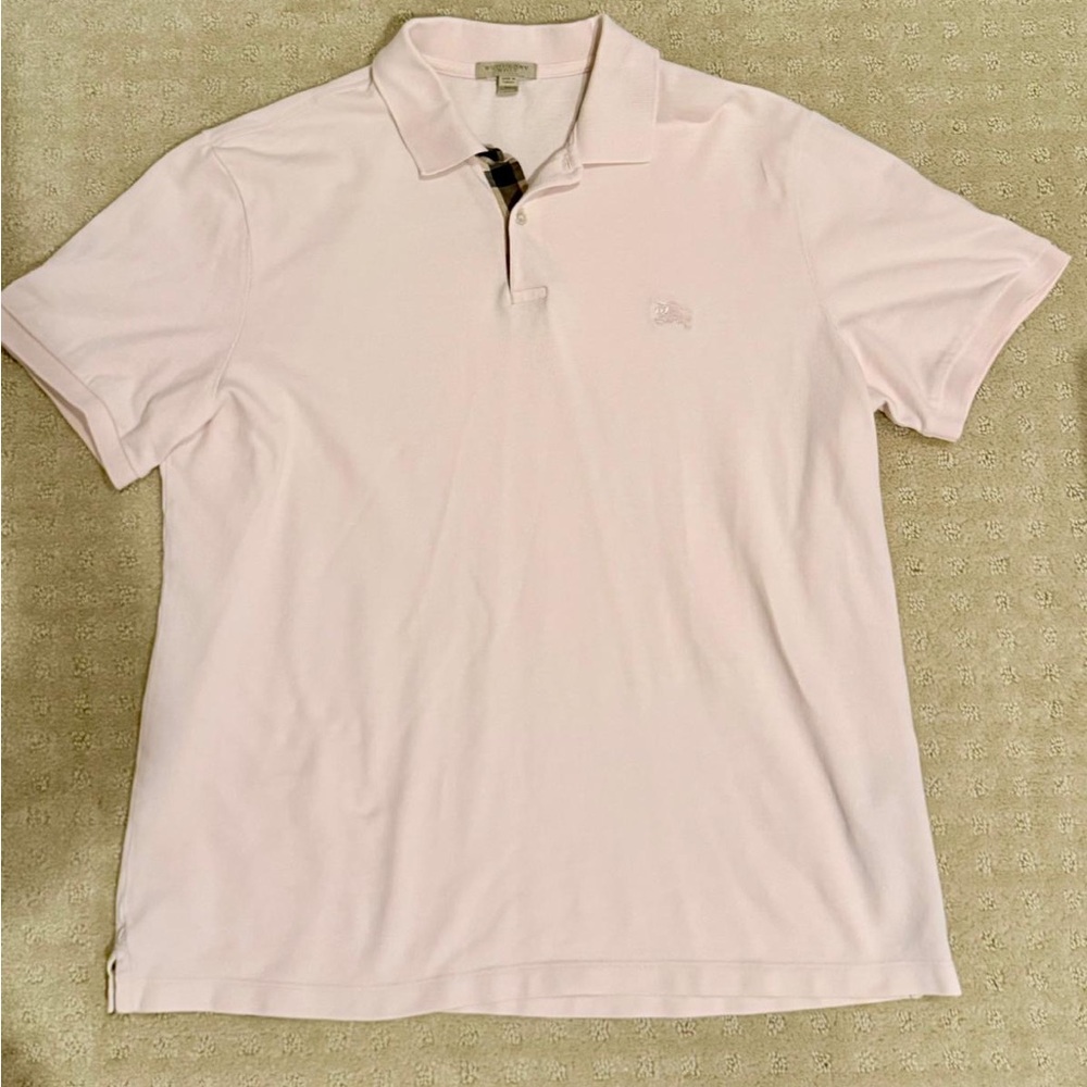 Pink Burberry Polo XL